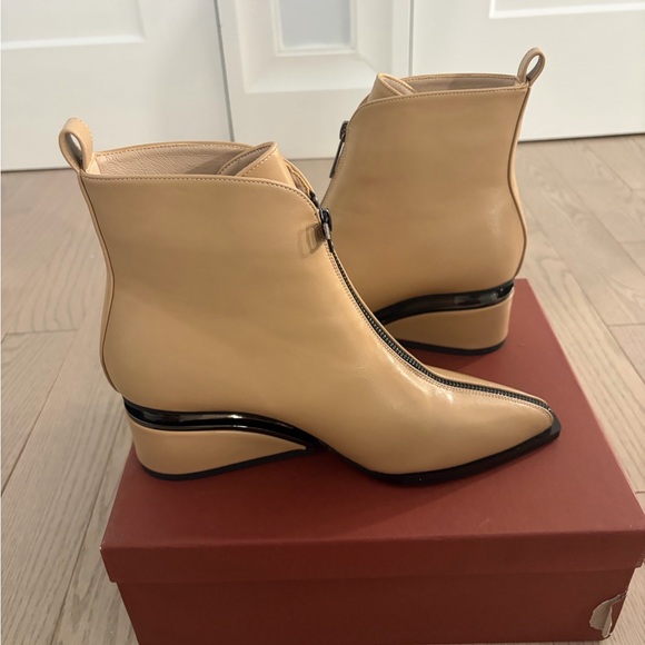 Beige Ankle Boots - Picture 6 of 8